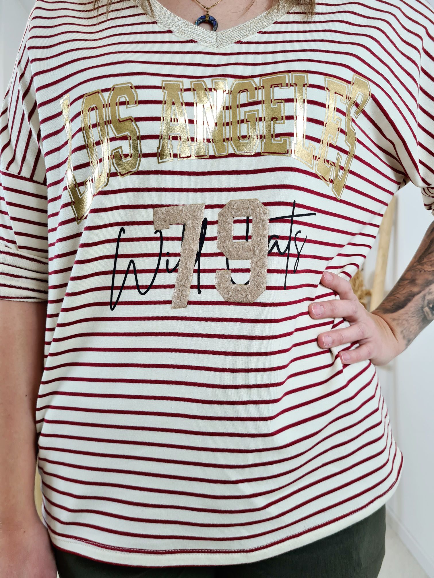 BASIC SHIRT LOS ANGELES STRIPES GLAMOUR ANTHRAZIT Streifen Longsleeve 34-42 Made in Italy Anthrazit BASIC SHIRT LOS ANGELES STRIPES GLAMOUR ANTHRAZIT Streifen Longsleeve 34-42 Made in Italy Anthrazit