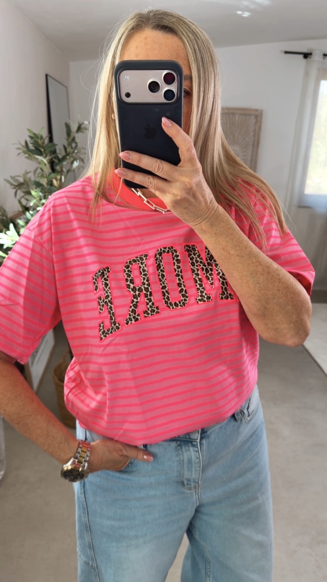 🧡✨ T-Shirt Amore Stripes Zireluna Made in Itlay 34-40/42