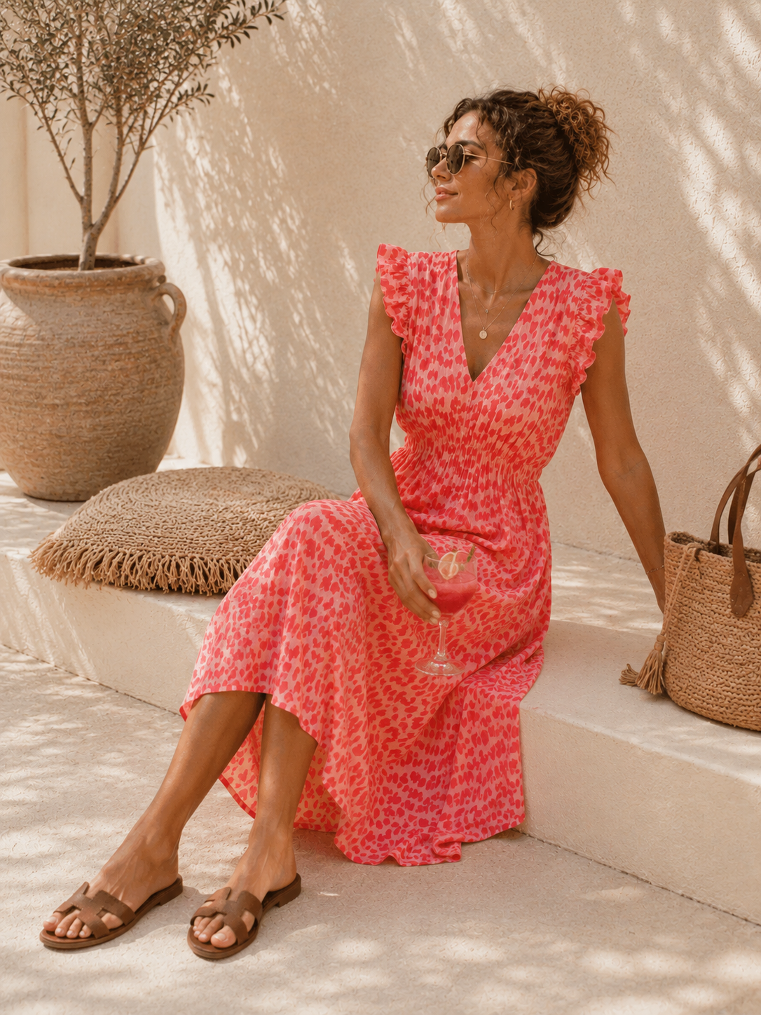 Kleid Arusha – Musselinkleid mit Boho-Charme  – Made in Italy |  tragbar bis Größe 42/44