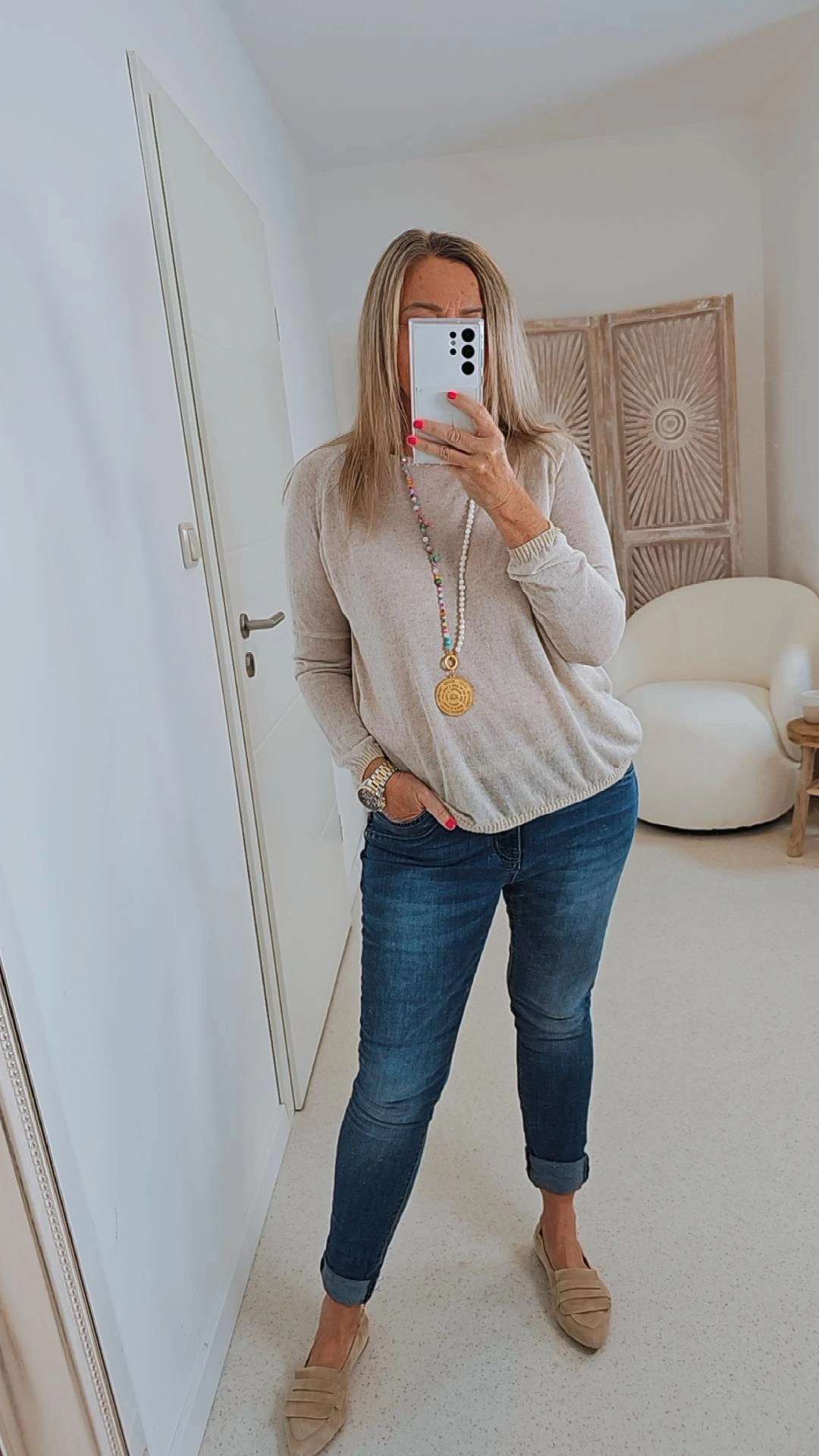 LIGHT KNIT SWEATER DYLAN MELIERT 34-42 Made in Italy Strickpullover Longsleeve