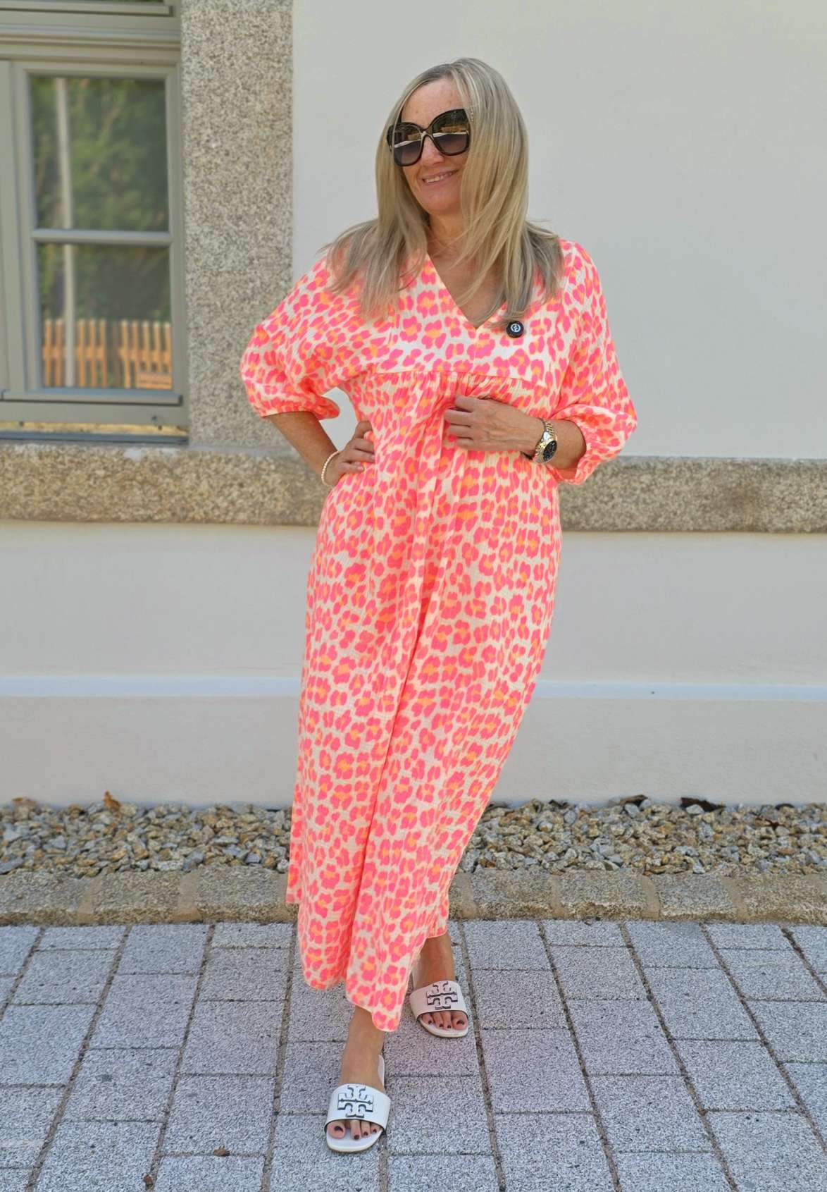MUSSELIN OVERSIZE DRESS  MOMBASA NORMAL SIZE  LEO Kleid Made in Italy 34-42/44