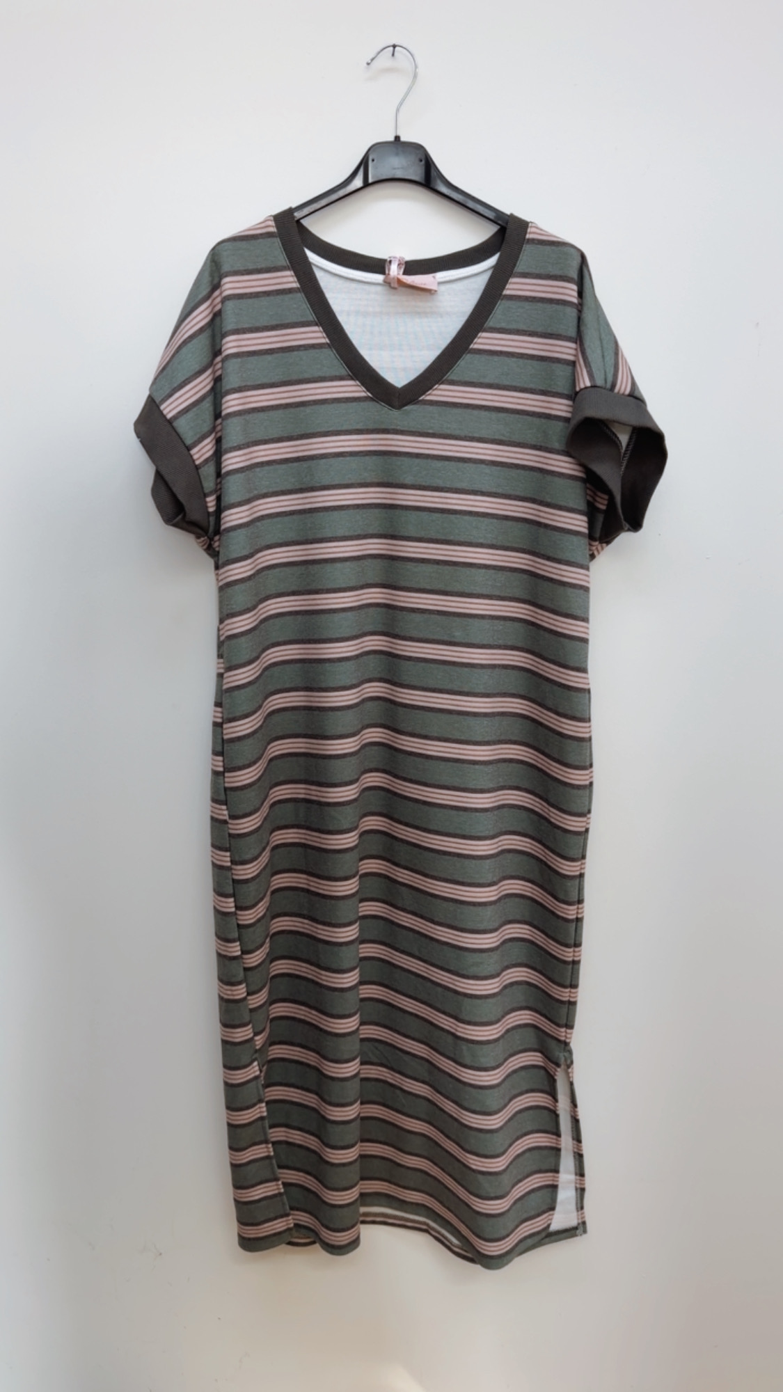 Sweatshirt-Kleid „Lotta“ – Streifenliebe für jeden Tag  – Made in Italy Gr. 34-42