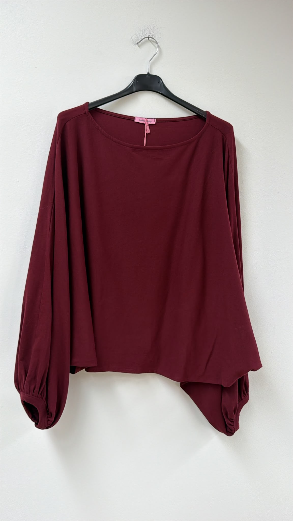 Basic Fledermaus-Pullover I H0144 I 34-44 I Made in Italy