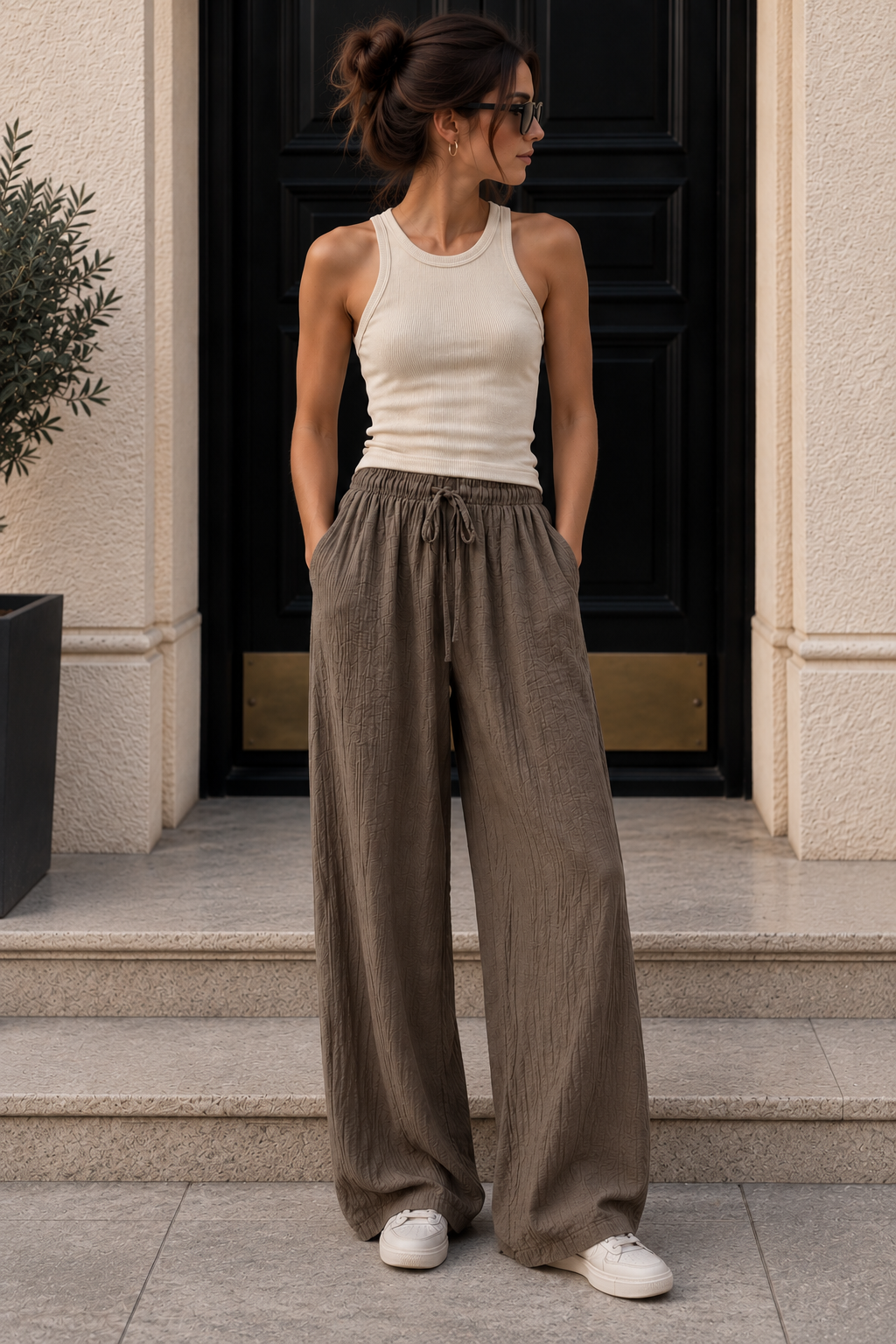 Uni Rippen-Top – bequemes Basic für jeden Tag T0064 I Made in Italy 34-40