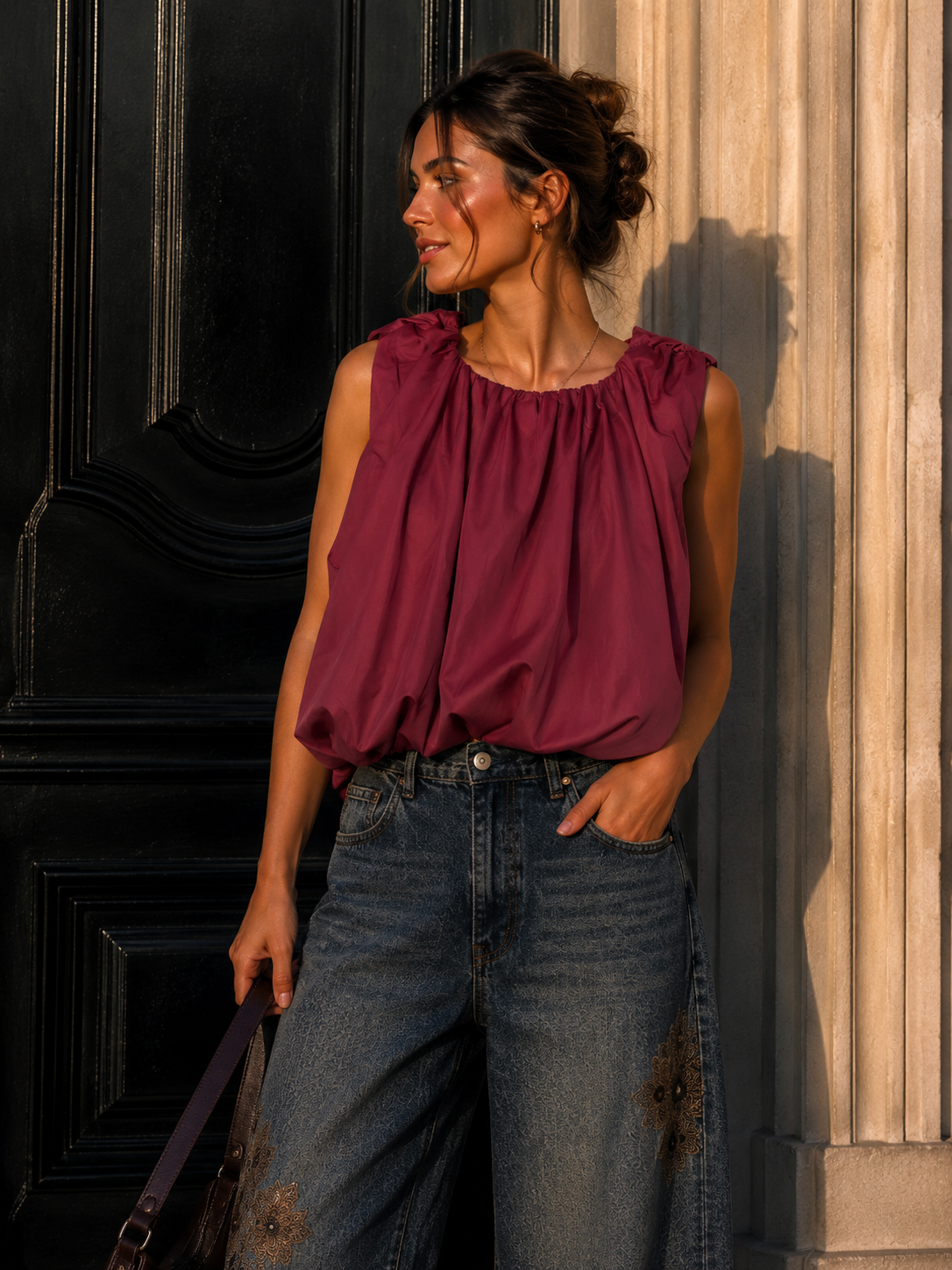 Bluse Viona – Ballonform Made in Italy 34-40/42