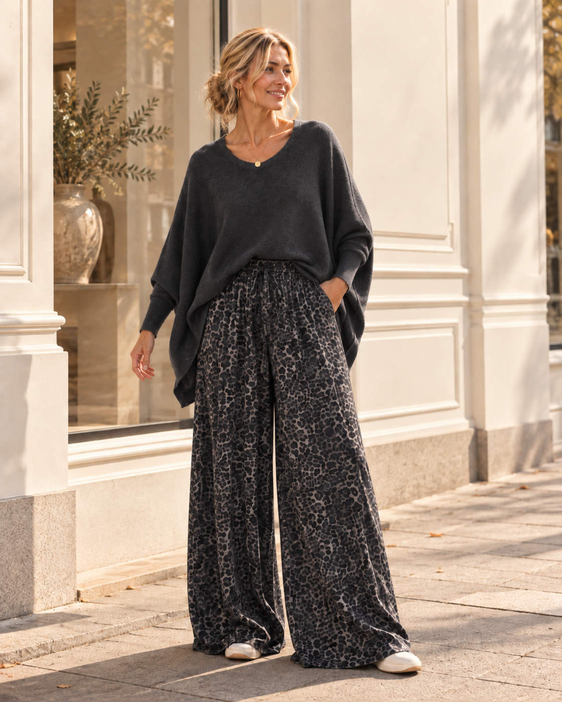 OVERSIZE KNIT SWEATER SIGRID Made in Italy 34-44/46 Strick Pullover