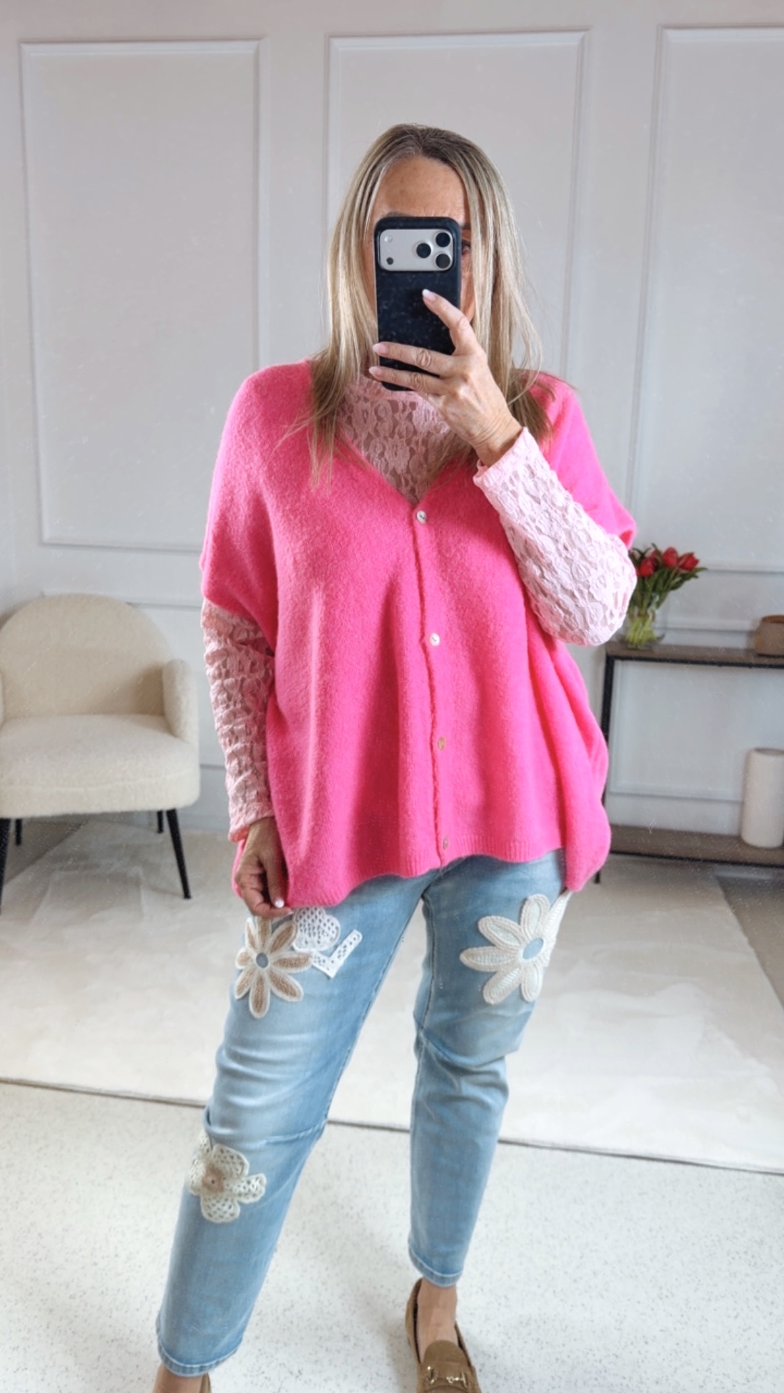 WESTE LIVIA Oversize Made in Italy 36 -46/48  Alpaka