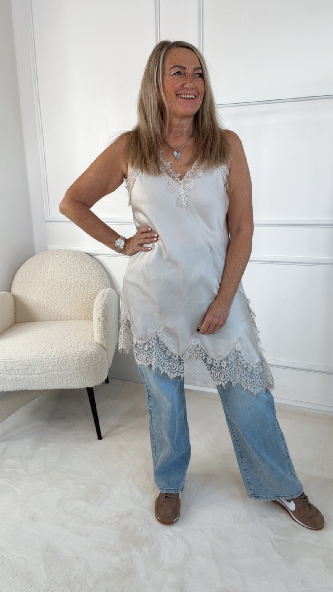 SPITZENKLEID SIENNA LACE DRESS Made in Italy 34-42