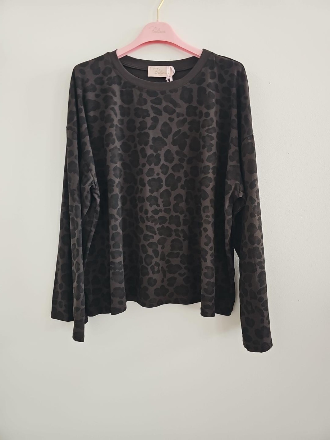 Longsleeve / Langarmshirt I No. LS012 I Leo I ausgestellten Ärmeln I Made in Italy | passt bis Größe 42/44