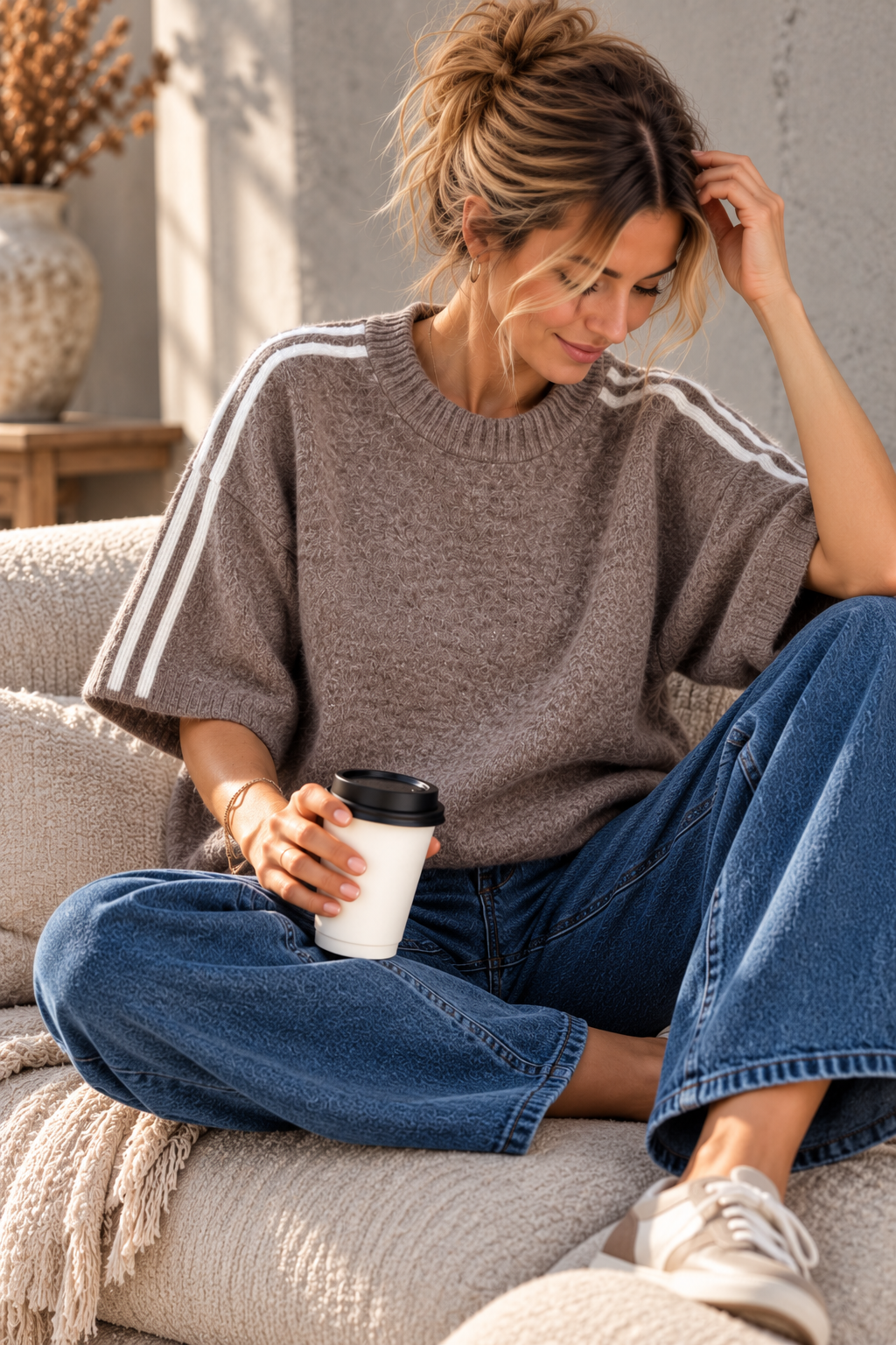 Sporty Stripe Strickpullover I SP0166 I 34-42 I Made in Italy