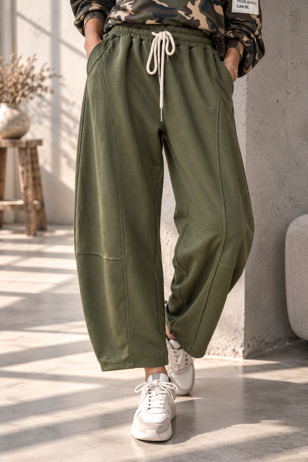 Ballon-Jogpant Amaris – lässige Basic Pants für jeden Tag Made in Italy 34-42/44