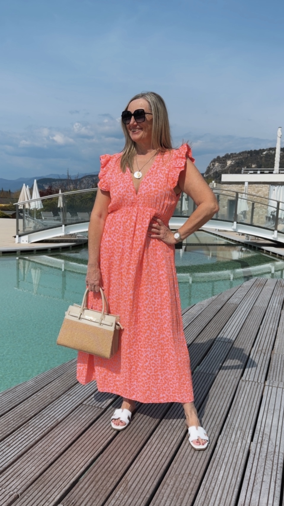 MUSSELIN LEO KLEID ZOE 34 - 42 Made in Italy ärmellos Rüsche