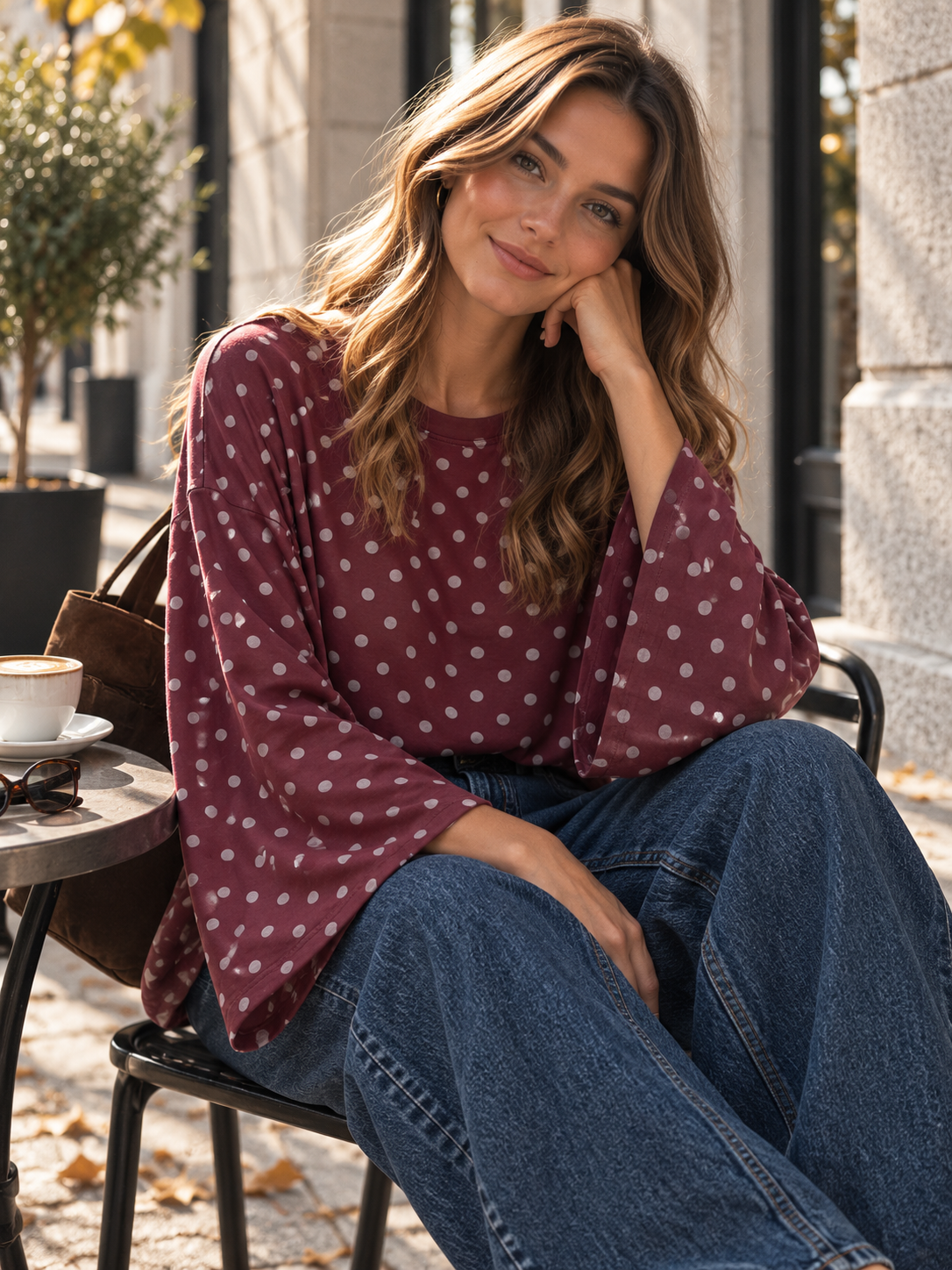 Longsleeve Dots I LS0146 I Made in Italy 34-42/44