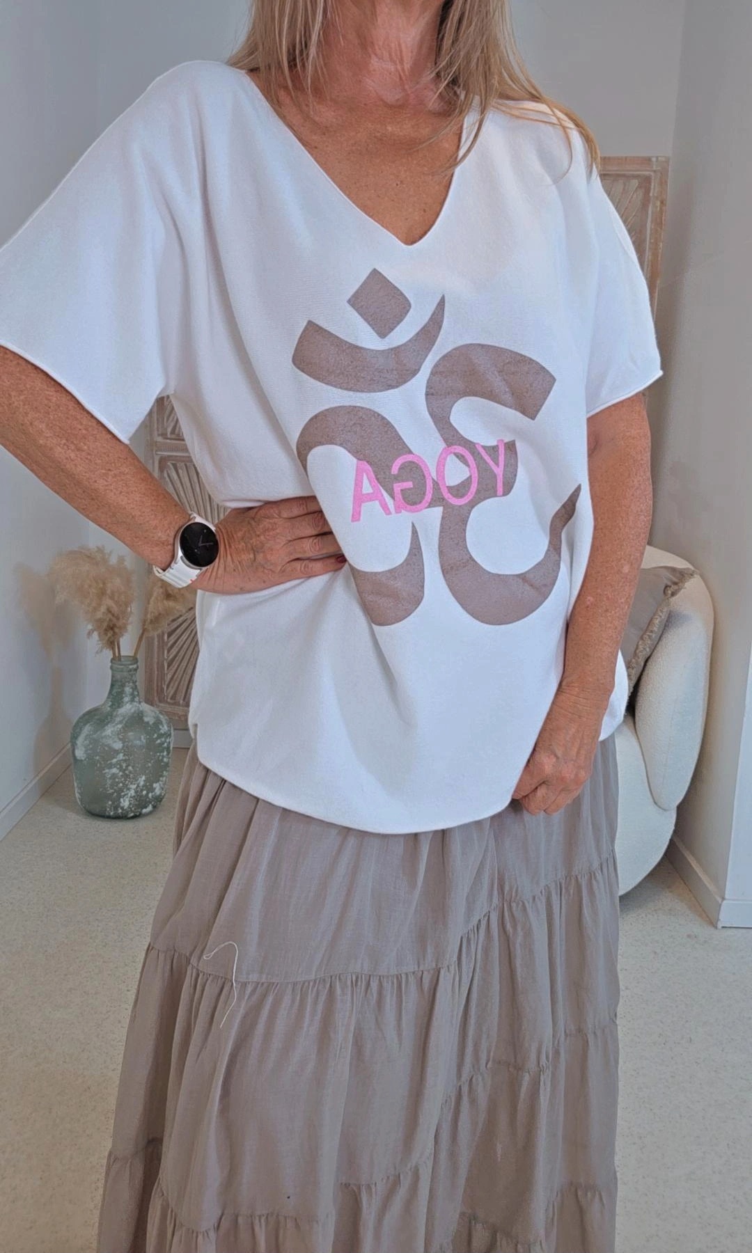 OVERSIZE PULLOVER LANESSA YOGA Made in Italy 34-46