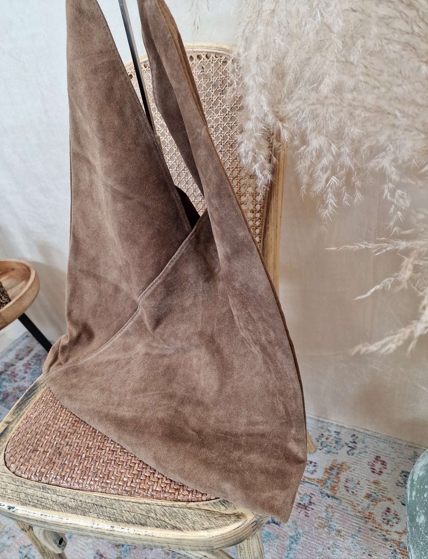 WILDLEDER SHOPPER RENATE TAUPE Made in Italy Leder Tasche Shopping Bag versch. Farben WILDLEDER SHOPPER RENATE TAUPE Made in Italy Leder Tasche Shopping Bag versch. Farben