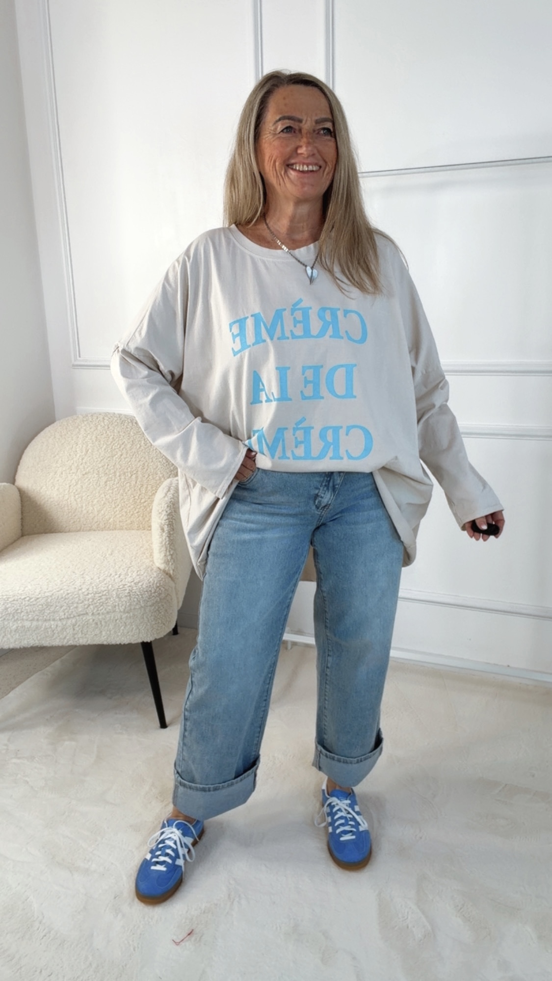 SHIRT LONG/VOKUHILA CREME DE LA CREME 36 - 44 Made in Italy