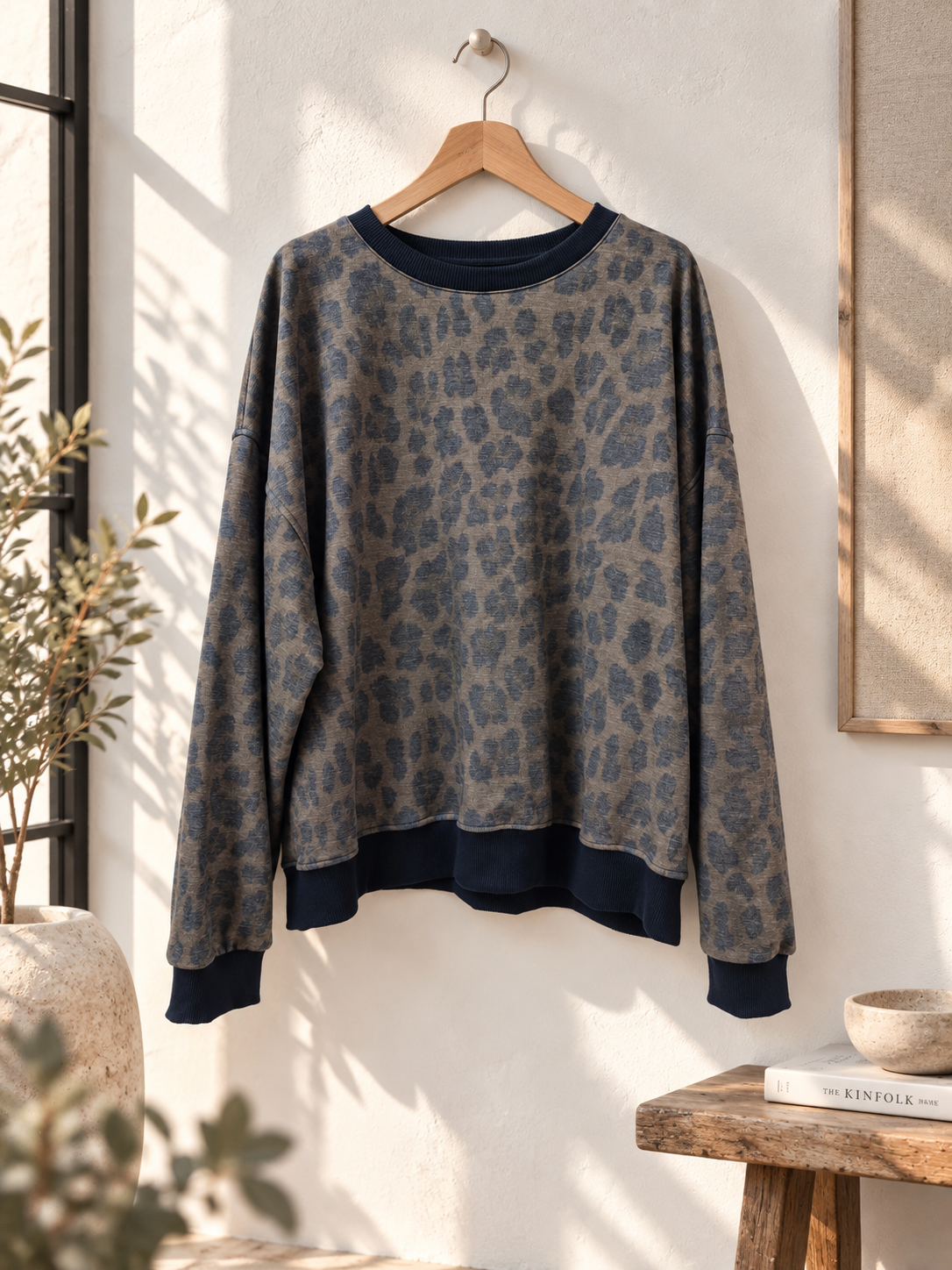 Leo Sweatshirt – butterweich & lässig | Made in Italy 🐆🤎 SW0102 Gr 34-42