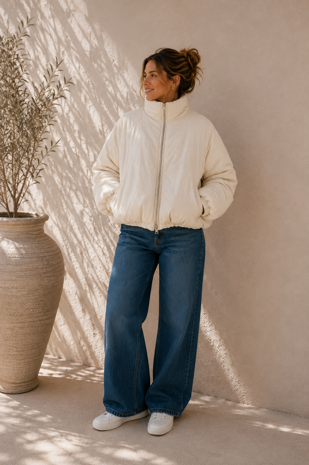 Jacke Puffy Monika – lässiger Allrounder für die Übergangszeit Made in Italy 34-40/42