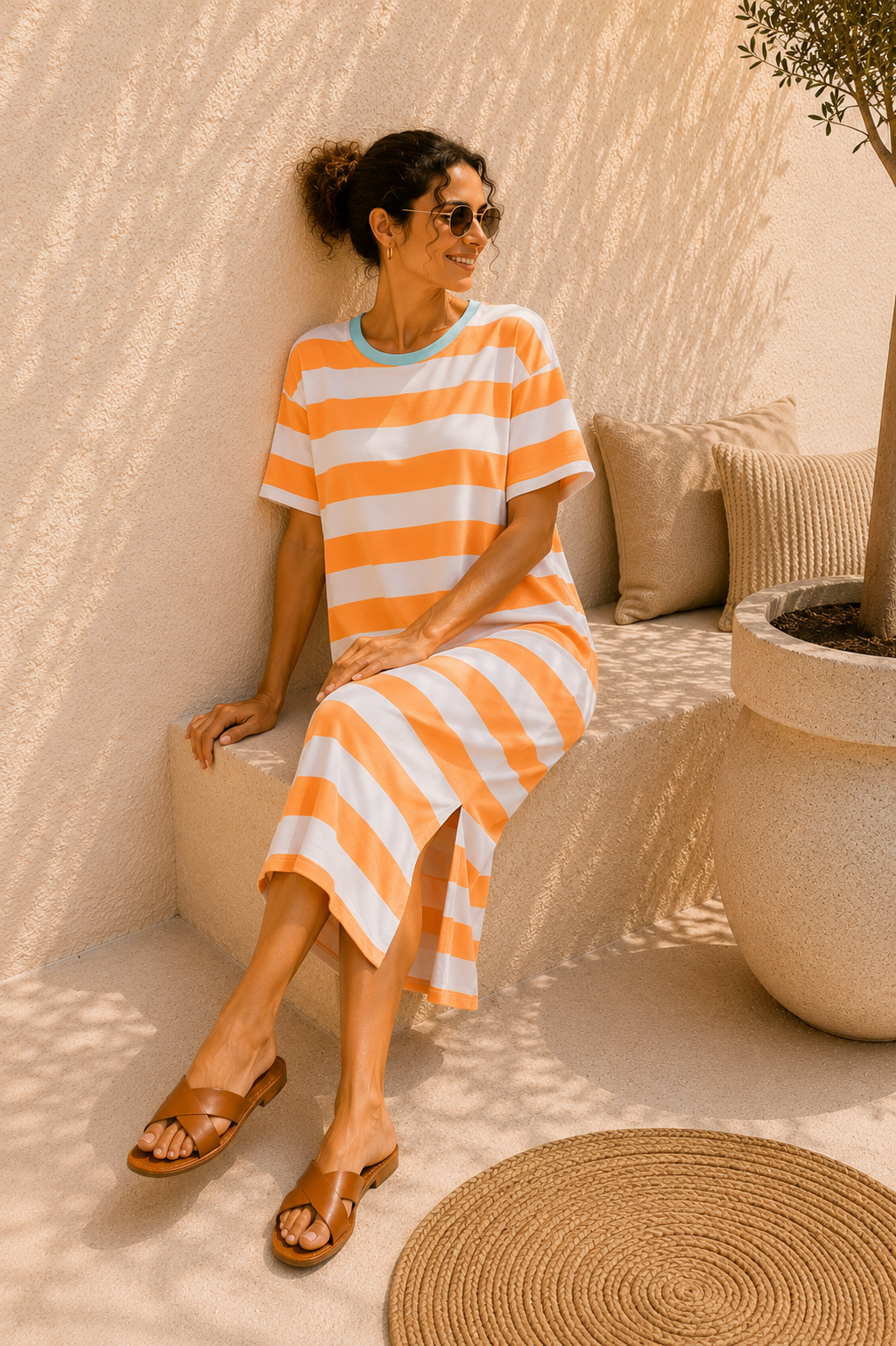 Shirtkleid „Neapel“ – Made in Italy 🇮🇹 | Stripes Streifenkleid | Größe ca. 34–44 🌸