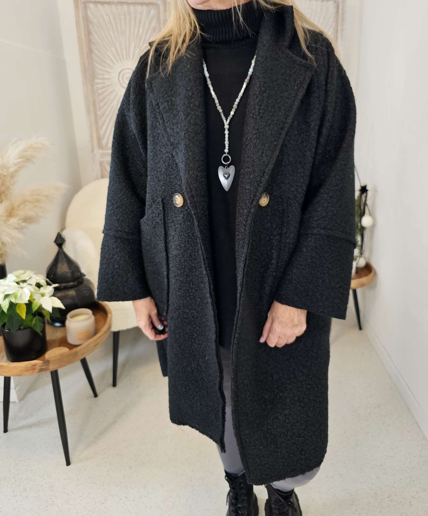 BACK AGAIN TEDDY COAT WICKY Mantel Jacke MADE IN ITALY 34-44 BACK AGAIN BACK AGAIN TEDDY COAT WICKY Mantel Jacke MADE IN ITALY 34-44 BACK AGAIN