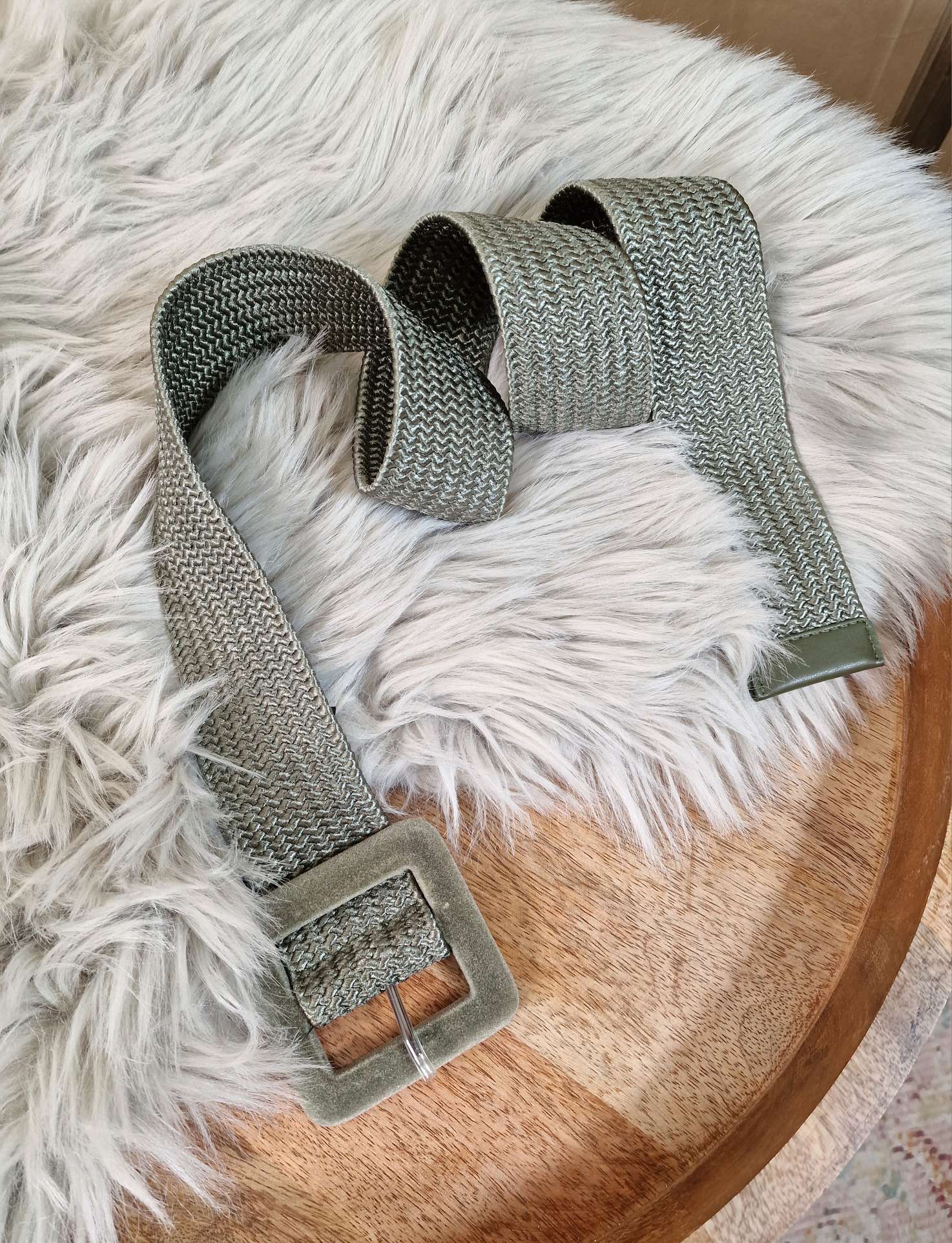 BAST BELT GÜRTEL PRIA Italy Design geflochtener Damen Hüftgürtel elastischer Gürtel Stretch