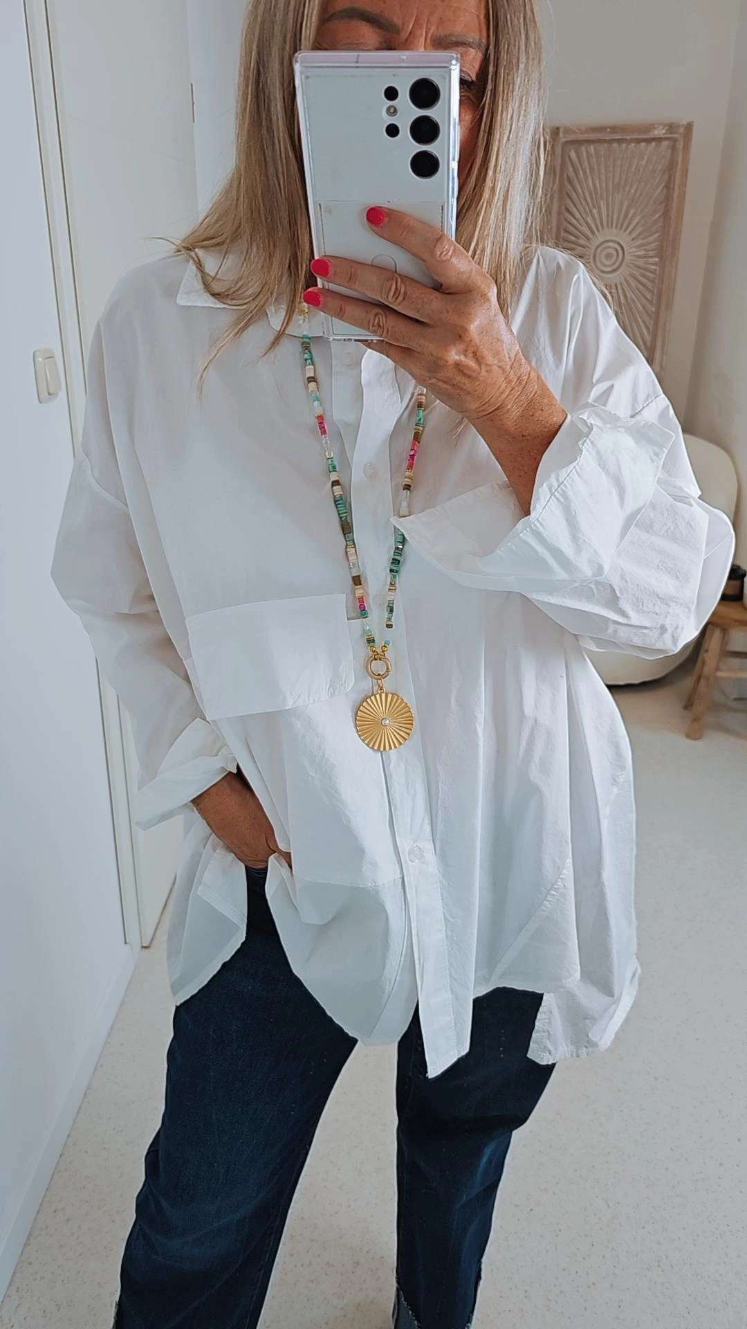 OVERSIZE BLUSE MIA 36 - 4 4 Made in Italy Basic Bluse OVERSIZE BLUSE MIA 36 - 4 4 Made in Italy Basic Bluse