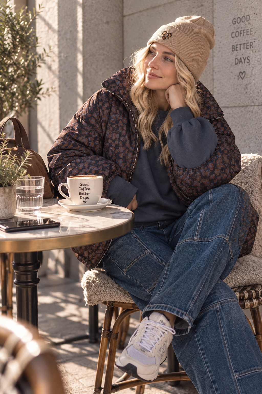 Jacke Puffy Monika LEO – lässiger Allrounder für die Übergangszeit Made in Italy 34-42