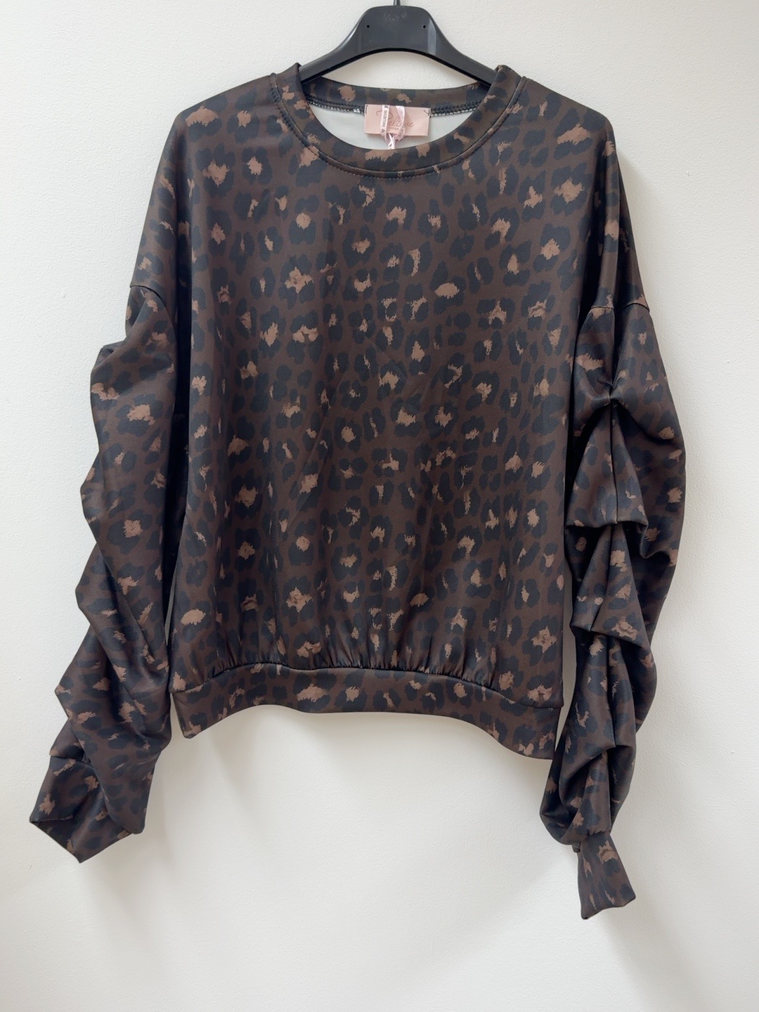 Sweater Butterstoff Leo mit Crinkle Ärmel I SW0073 I Made in Italy 34-42