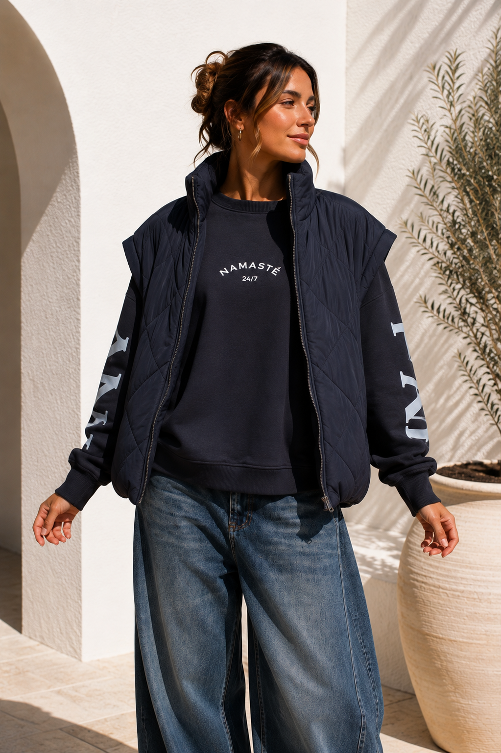 Steppjacke Svenja – Made in Italy – lässiger Spätsommer-Look Gr. 34-42