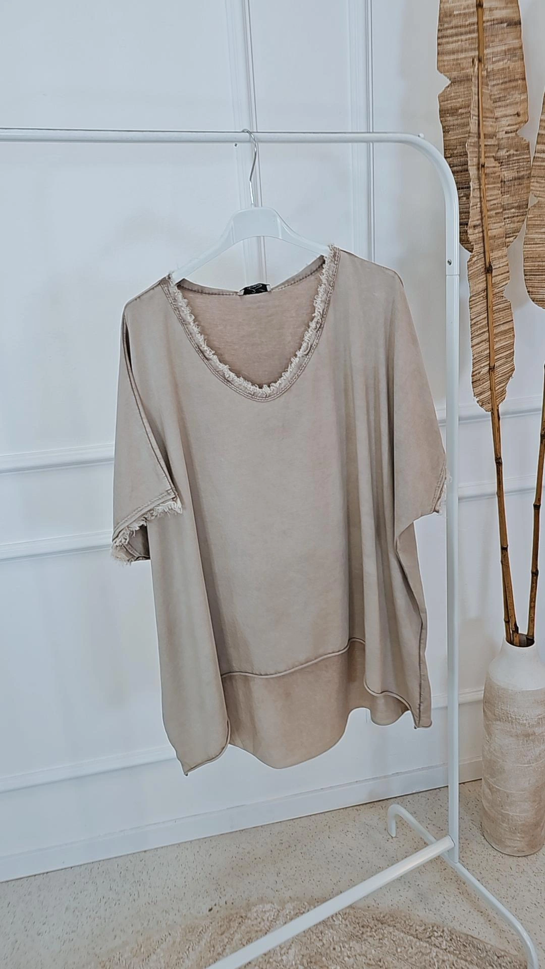 BASIC SHIRT MARTHA STONEWASHED VOKUHILA Made in Italy 34-44/46