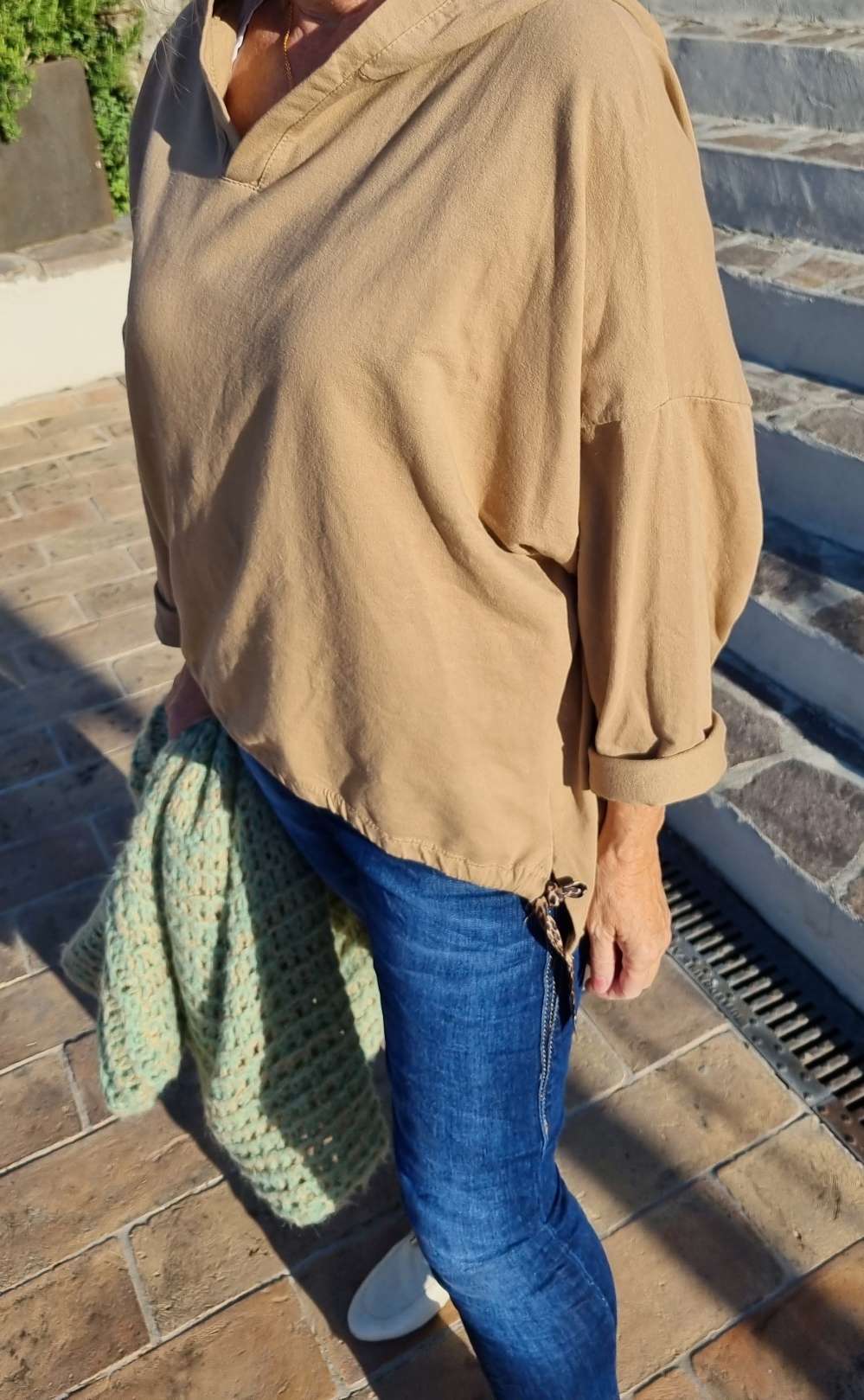 HOODIE NAOMI CAMEL Sweater Kapuze Made in Italy 34-42 Longsleeve Pullover LEO Leopard HOODIE NAOMI CAMEL Sweater Kapuze Made in Italy 34-42 Longsleeve Pullover LEO Leopard