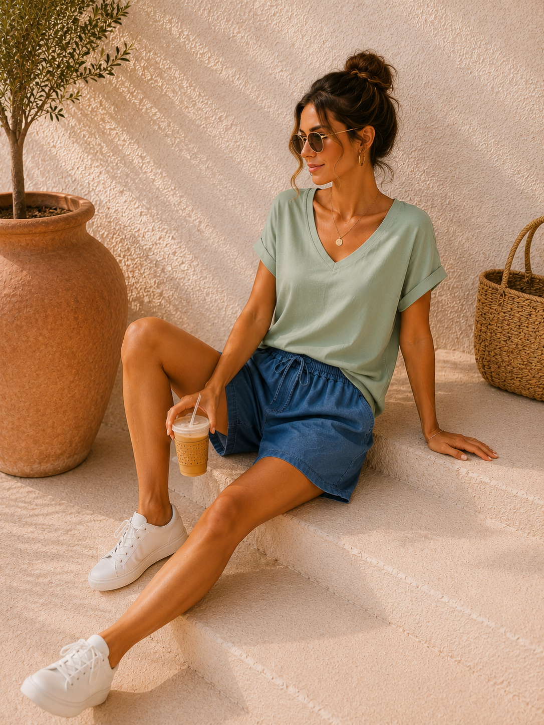 Basic-Shirt Formentera Uni Made in Italy 34-40/42