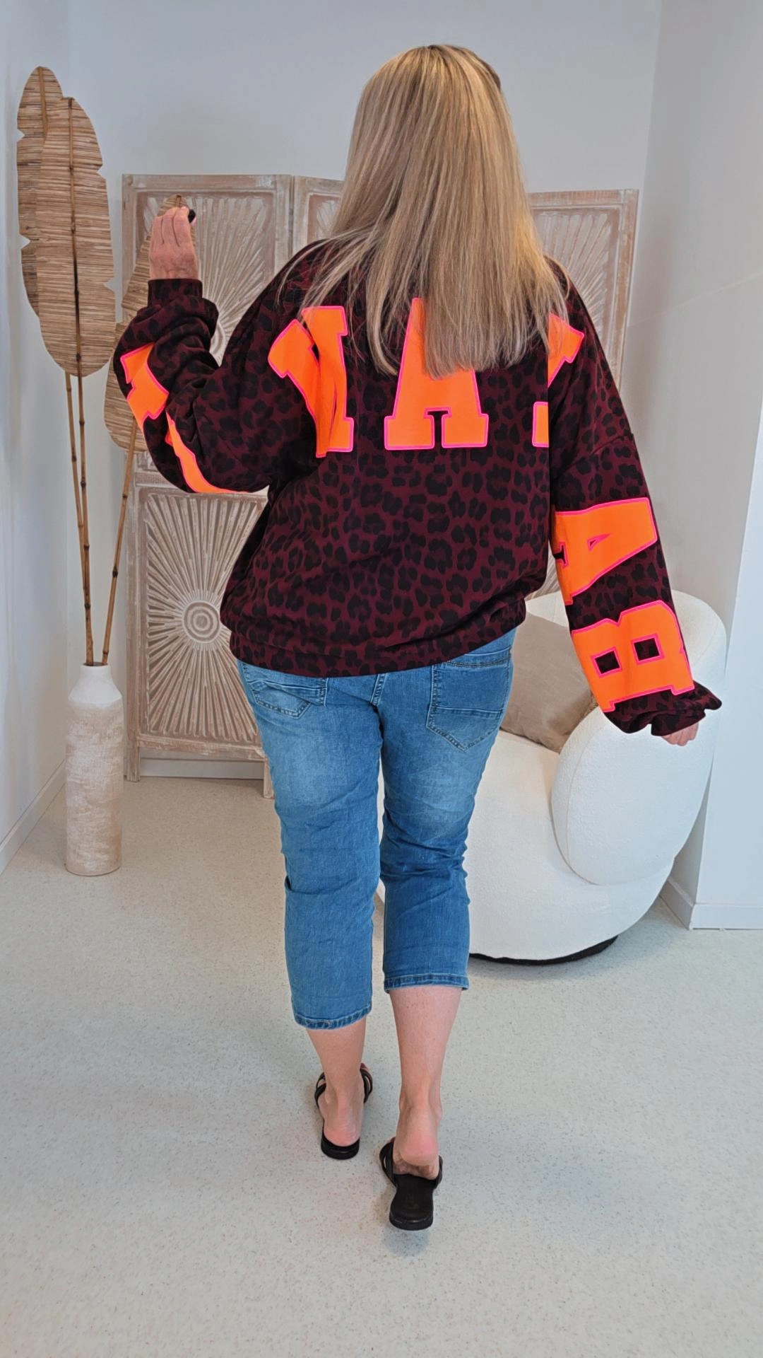 OVERSIZE SWEATER YOGA UND BALANCE Made in Italy 34-42 Sweater Sweatshirt