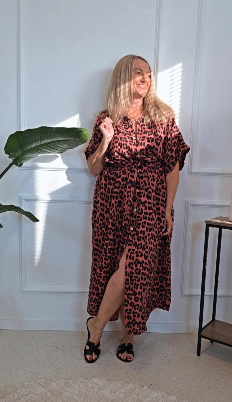 MUSSELIN BLUSENKLEID PALERMO Made in Italy 34-46/48