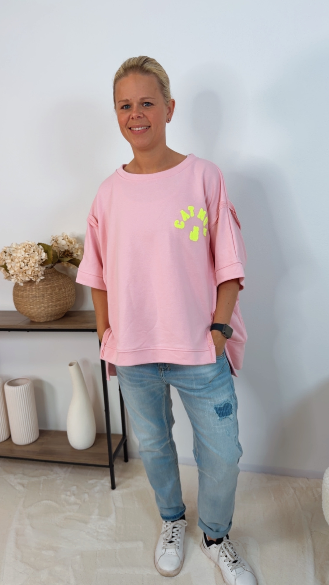 T-Shirt Luni Cat Mom Sweater Made in Italy 34-42/44