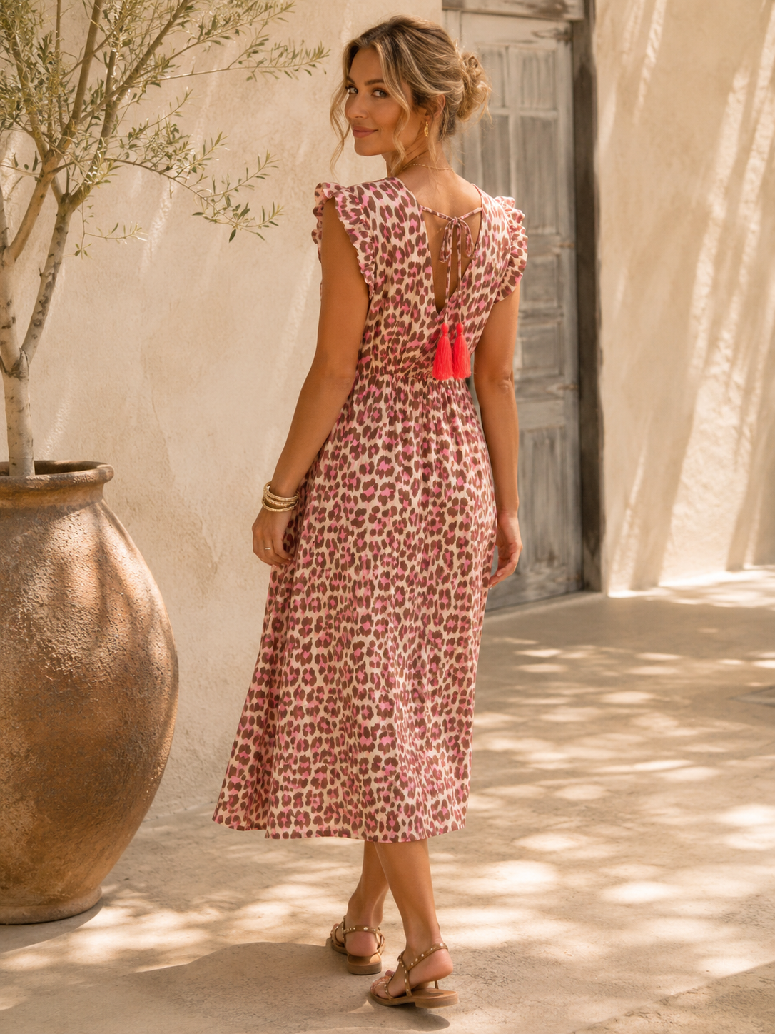 Kleid Arusha – Musselinkleid mit Boho-Charme  – Made in Italy |  tragbar bis Größe 42/44