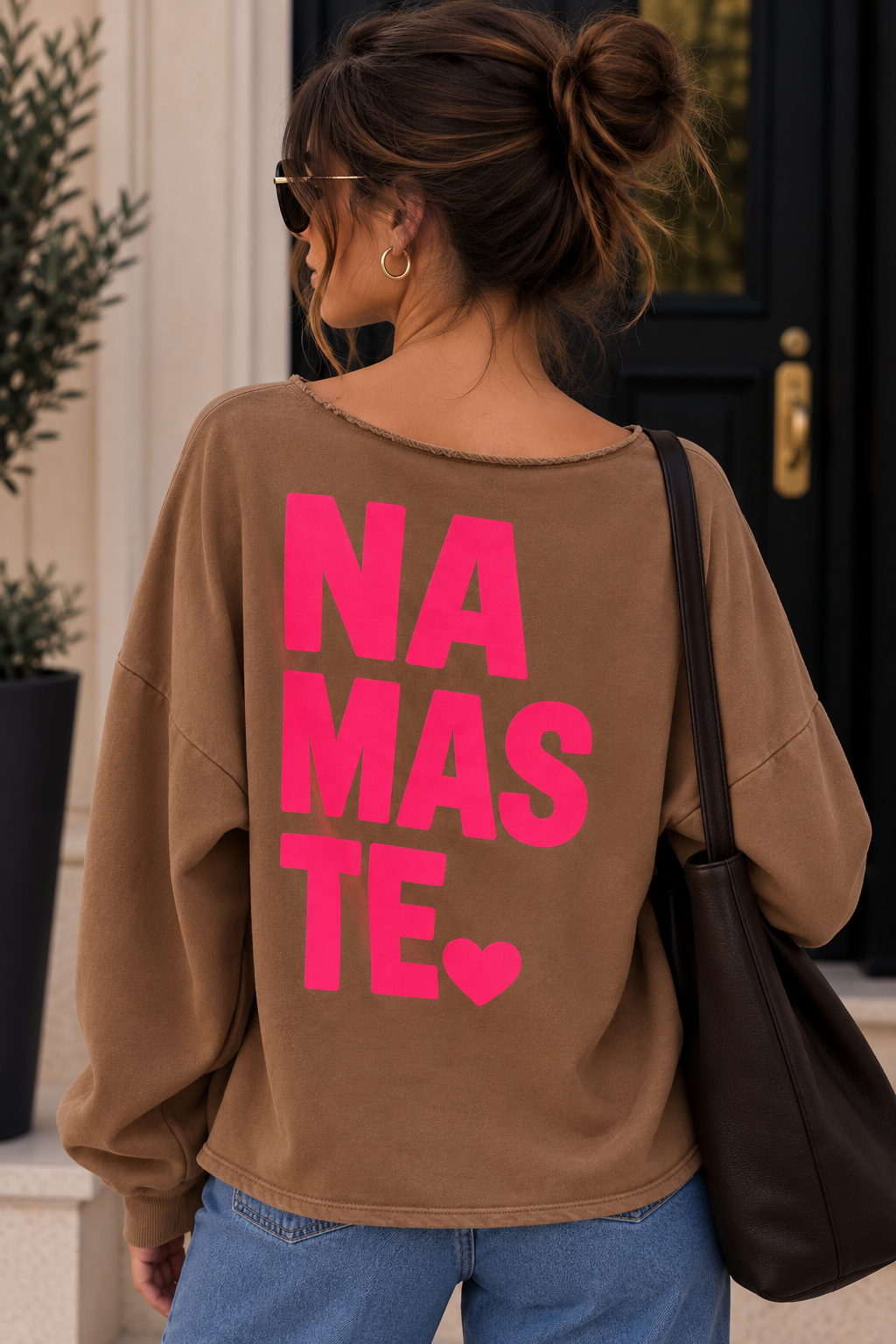 Oversize Sweatshirt im Used-Look I P0060 I 34-42/44