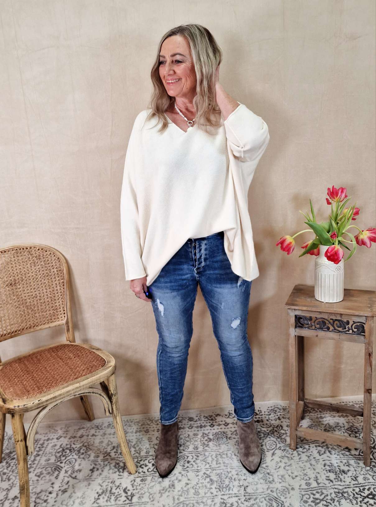 DESTROEYD JEANS MARIE - VARIANTENARTIKEL Denim Hose Skinny Blue Washed out DESTROEYD JEANS MARIE - VARIANTENARTIKEL Denim Hose Skinny Blue Washed out