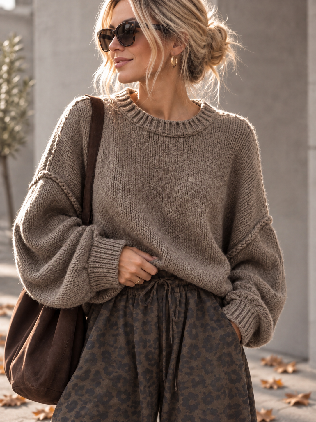 Soft Touch Oversize Pullover I SP0152 I 34 - 44 I Made in Italy