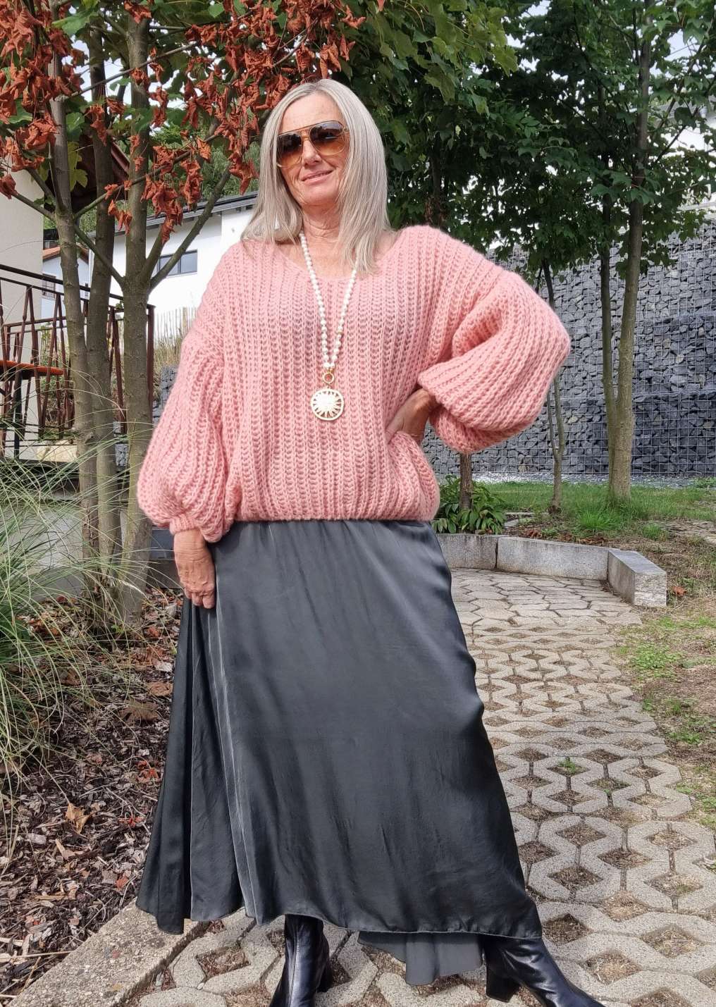 OVERSIZE KNIT SWEATER MALENA KORALLE Strickpullover Pullover 34-42/44 Made in Italy versch. Farben OVERSIZE KNIT SWEATER MALENA KORALLE Strickpullover Pullover 34-42/44 Made in Italy versch. Farben