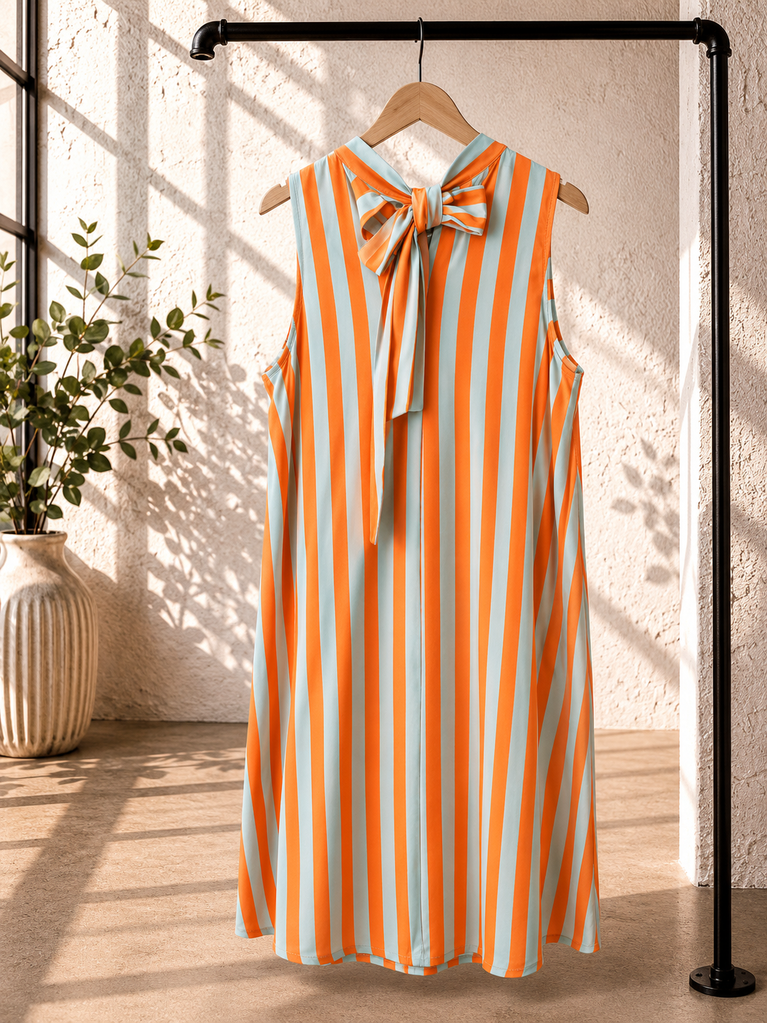 Kleid Elowen Blockstreifen Made in Italy 34-42