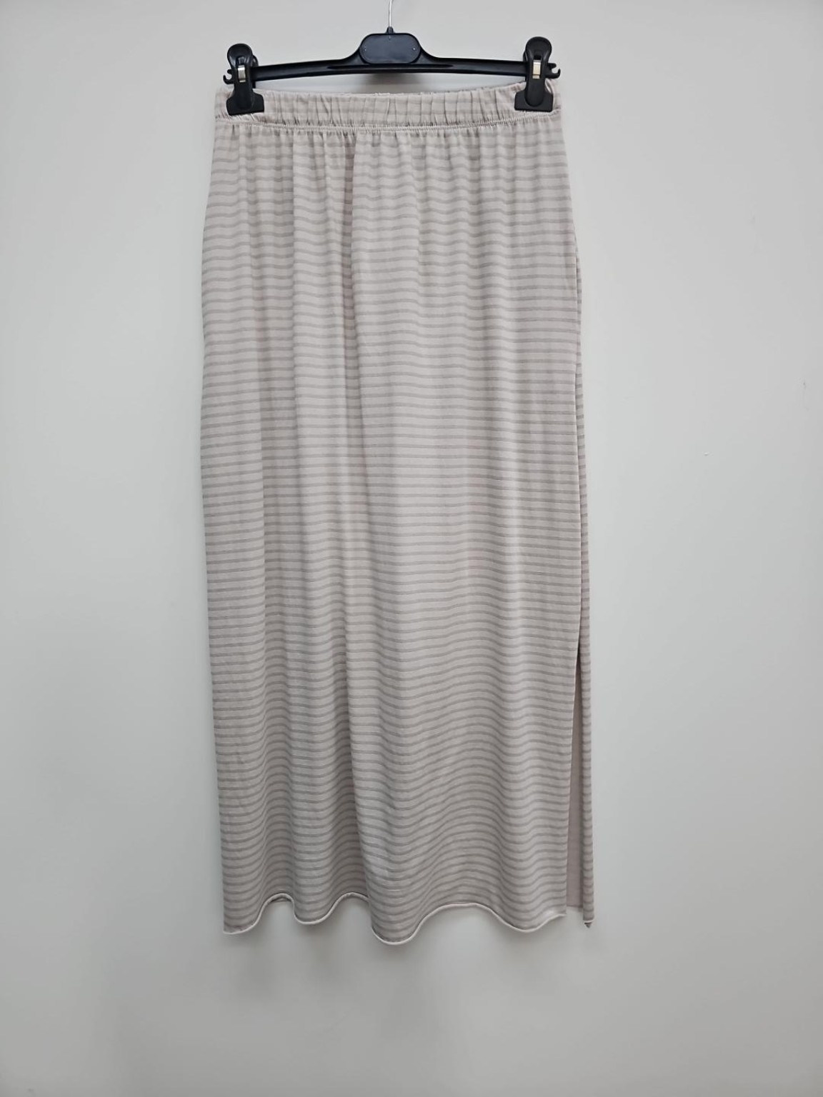 Maxirock Talea – gestreifter Lieblingsrock mit Seitenschlitzen Made in Italy 34-40/42 Skirt