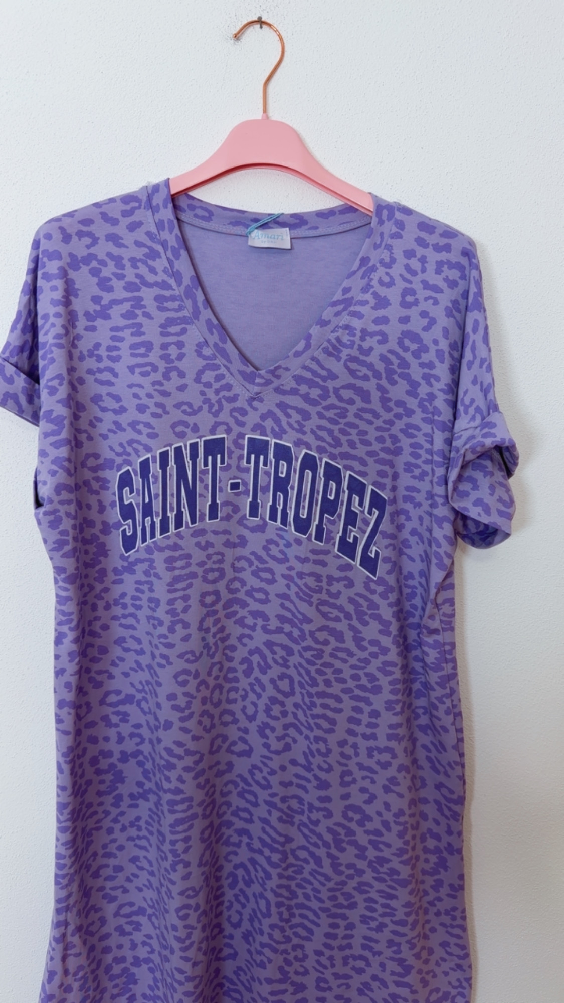 Leo-T-Shirt-Kleid Safiya Saint Tropez Made in Italy 34-42/44