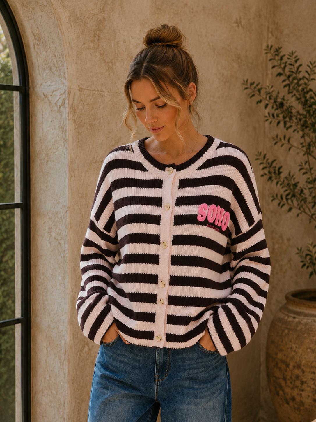 Strickjacke Yara - SOHO Stripes Made in Itlay 34-40/42 Cardigan