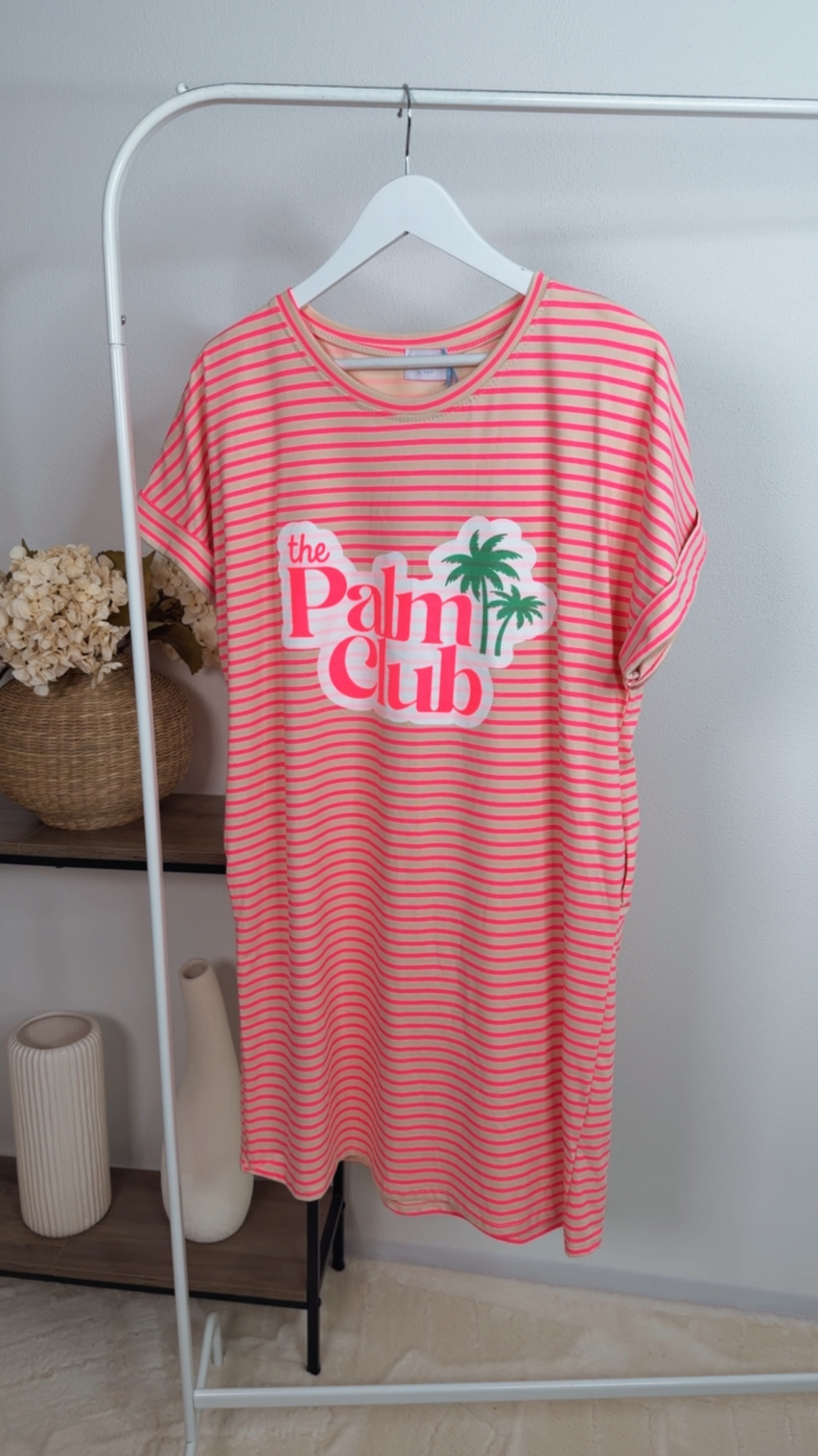 T-Shirt Kleid Valencia Stripes Palm Club Made in Italy 34-40/42