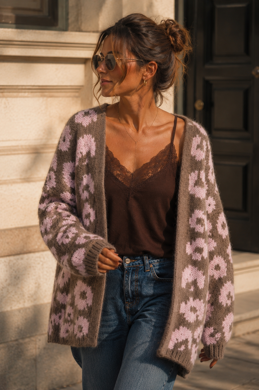 Cardigan Leo Kuschelig I Strickjacke I NO.SJ0023 I Made in Italy 34-44/46