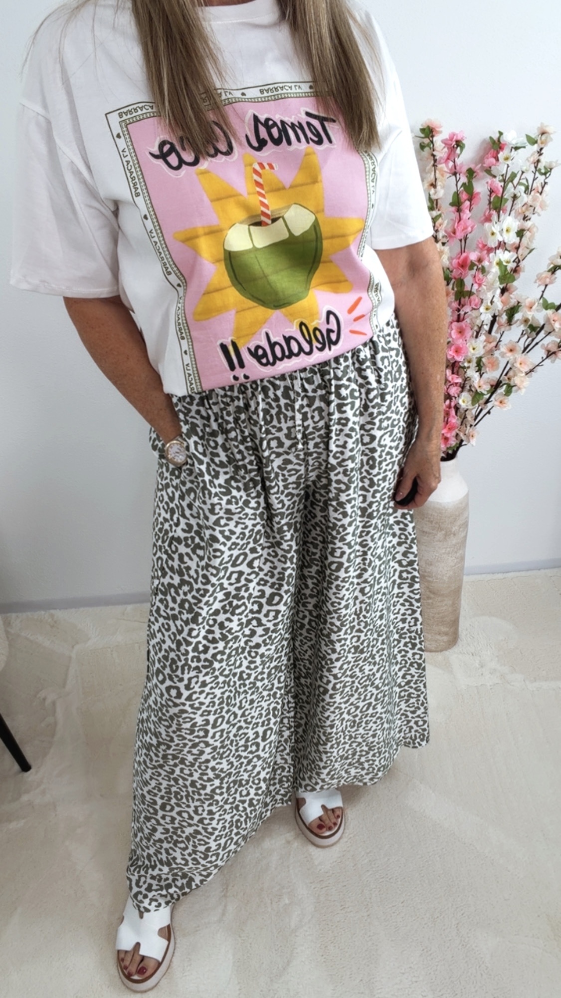 🐆🌸✨ Seidenhose Leo Aurellisa Made in Itlay