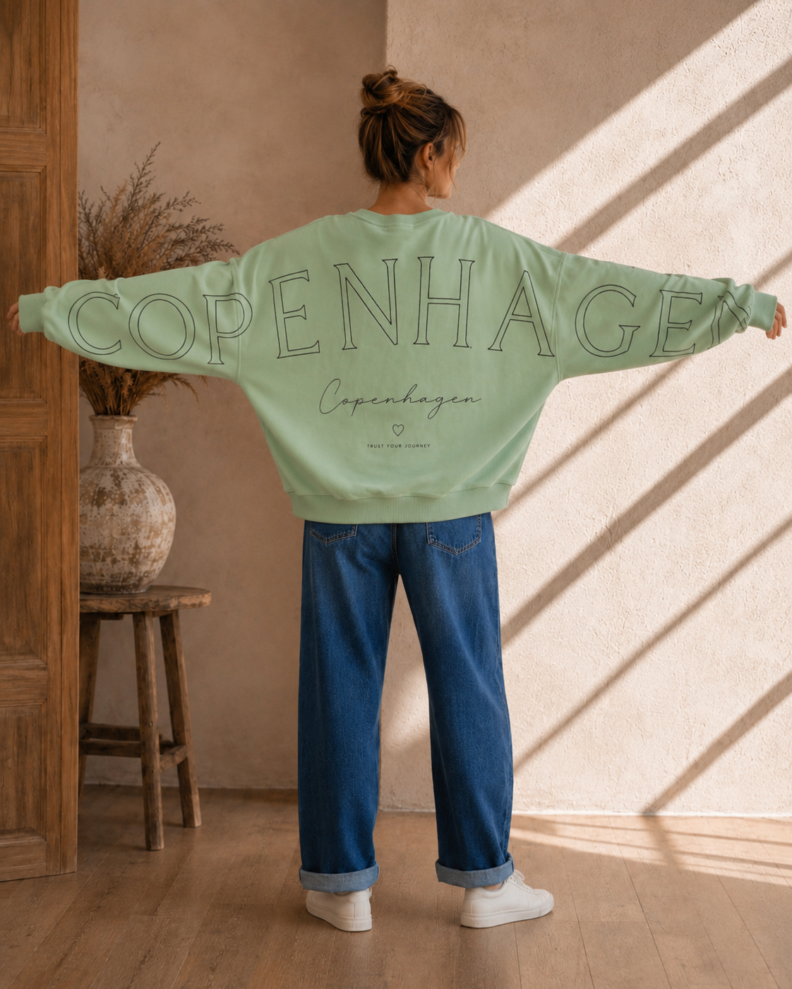 Sweatshirt Copenhagen I NO. SW0016 I lässiger Oversize-Look I Made in Italy 34-42/44