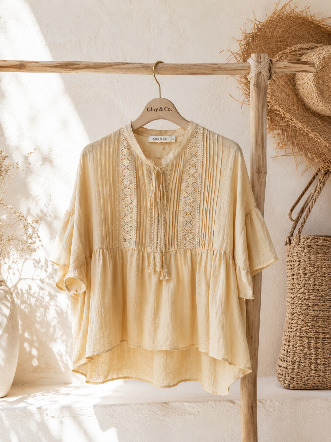 Bluse Aurora – romantische Leichtigkeit für den Sommer Gr. 34- gute 44