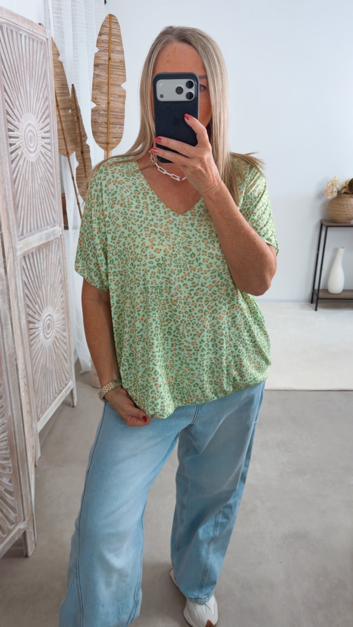 BASIC LEO SHIRT HAPPY Oversize Made in Italy 36 - 44